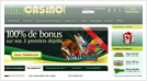 Homepage of the casino Prime Casino