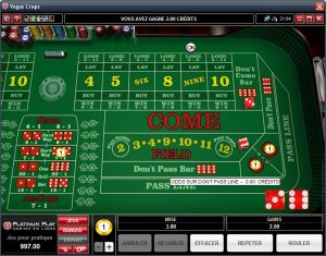 Platinum Play Craps