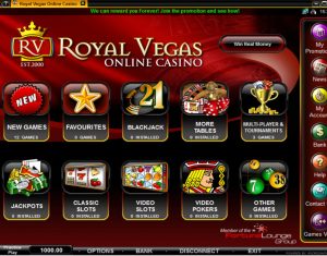 Royal Vegas Lobby